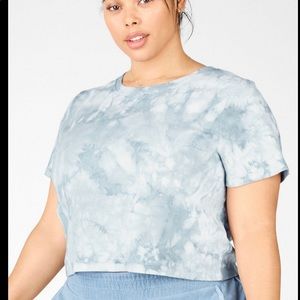 Fabletics tie dye crop tee